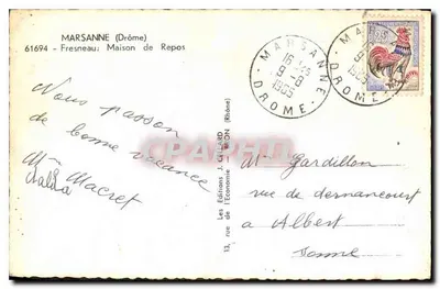 Zamek w Fresneau — Dom odpoczynku — Les Éditions J. Célestin (Rhône) — Rewers