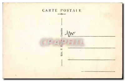 Lourdes - La Grotte Miraculeuse — éditeur P. Doucet, n°46 — Verso