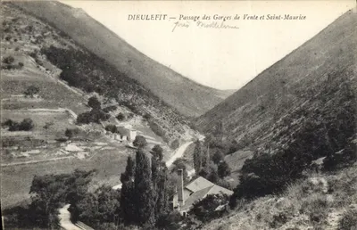 Dieulefit — Passagem das Gorges de Vente e Saint-Maurice perto de Montélimar