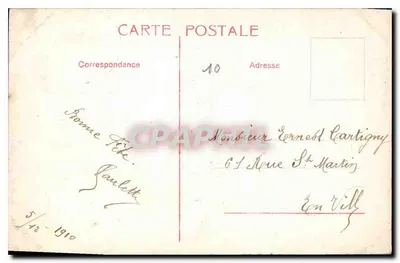 Mädchen in einem blumigen Kleid mit Blumenstrauß — ELD 8055 — Verleger ELD — Rückseite