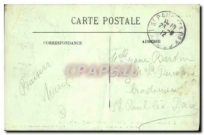 Uitzicht op het Pic du Midi en de keten van de Pyreneeën — Montaigu — Magasin du Monde Catholique, M. Romain — Achterkant