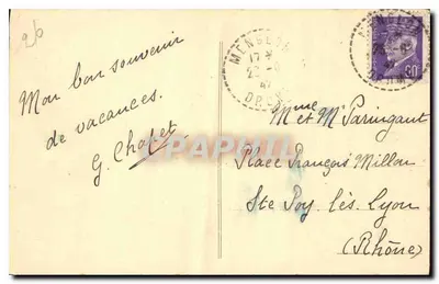 Chatillon-en-Diois — Tunnels de la Route de Glaudage — Wyd. Joubert, Rec.-Bur. Col. art. « Lux » — Rewers