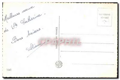 Sire Catherine — menina sorridente — Imp. Nojere — Verso