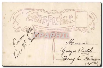 Dziewczyna z bukietem — Gage d'Amitié — wydawca R. 3538 — Rewers