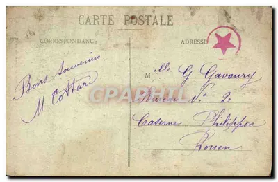 Bacqueville (S.-Inf.) - Caminho de Lammerville - A Futaie — Edição A. Huard, Place du Marché, Bacqueville (S.-Inf.) — Verso