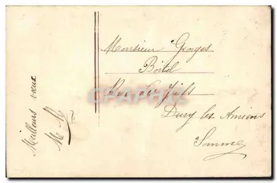 Femme en robe violette — 'Bonne Fête' — éditeur inconnu, n° 4844 — Verso