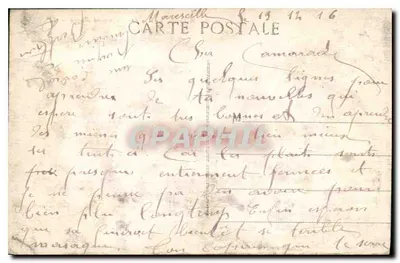 Marselha — O Monumento Puget — IP — Verso