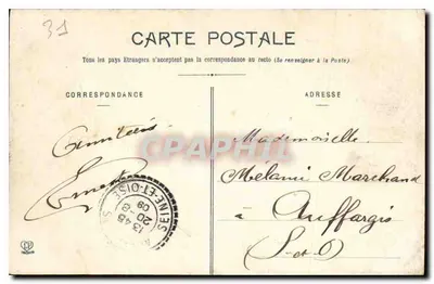 Toulouse - Vista Geral — Editor R. Félicque, n°6 — Verso
