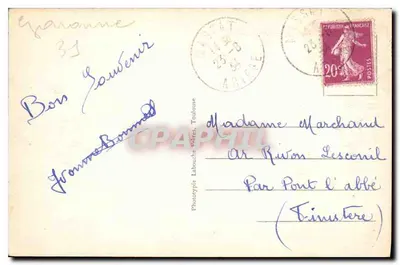 Col du Port (1249 m n.p.m.) — Trasa z Tarascon do Massat — Zagięcia drogi blisko Colu — Fototypia Labouche, Toulouse, nr 543 — Rewers