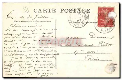 Bagnères-de-Luchon — Le Castel Vieil — Wydawca nieznany, numer serii nieodczytalny — Rewers