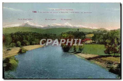 A Vale do Salat em Salies — Vista tirada do Roucaou — La Haute-Garonne, editor Pyrénées-Océan
