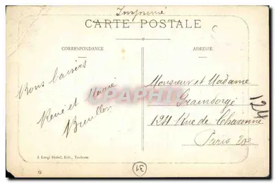Toulouse — Square Lafayette — Beeld van de Muse — Achterkant