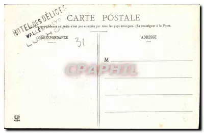 Pyrénées — Luchon — Szpital, Wzgórze Pique i Wspinaczka na Port de Venasque — Phototypid Luhonche, Toulouse, nr 17 — Rewers