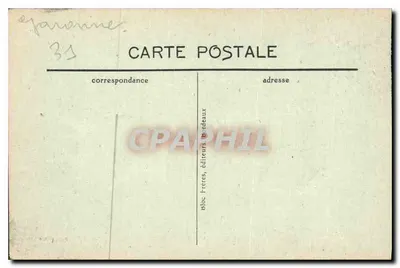Luchon-Superbagnères — Het Spoorwegpad van Superbagnères, Ravin en bocht van Mail Soulán - BR - 3906 — Achterkant