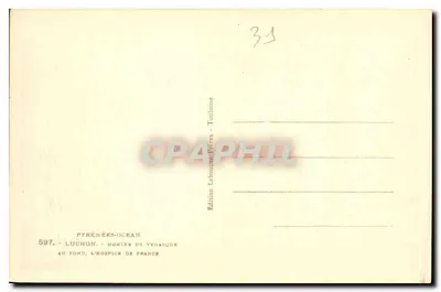 Luchon - Salita di Venasque — Edizione Labouche Frères, Toulouse — Verso