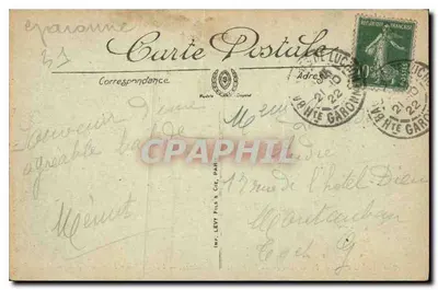 Luchon — Pic i lodowiec Néthon oraz Maladetta — Widok z wierzchołka Eniecade — LL. — Nr 244 — Rewers