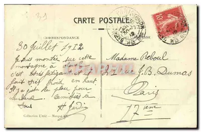 Luchon - Dolina Lysu - Rue d'Enfer (wys. 1.159 m.) — Rewers