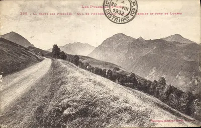 Col de Peyresourde (1933) — Versant e Fundo do Loubron — Phototypie Labonche Frères, Conflans
