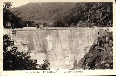 Le SAILLANT — O novo Barragem — Corrèze