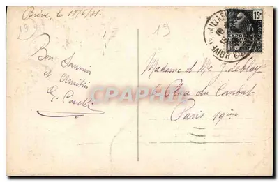 Le Saillant — Os Rochos e a Vézère — Fototipia Bessot e Cie — Verso
