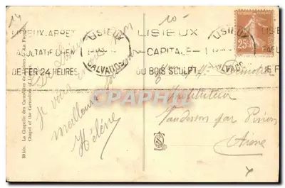 Kaplica Karмелitów w Lisieux — wydawca Dépoué, nr 80 bis — Rewers