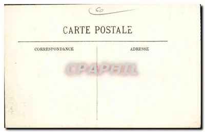 Zamek Pierrefonds — Ruiny. Zbudowany w 1390 roku, odbudowa rozpoczęta w 1858 roku przez Violet le Duc. — LL. — Wydawnictwo Varin — Rewers