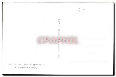 L'ÉCHON - Parque dos Quinconces e Monumento de Etigny — C.A.P. Paris — Verso