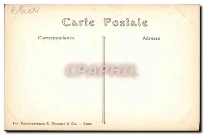 Bourges — Torre do antigo Hotel de Ville — ND. Fot. — Verso