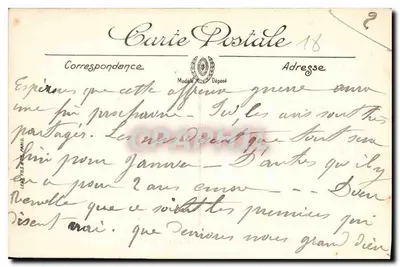 Bourges — O Hotel de Ville e a Catedral através das árvores — LL — Verso