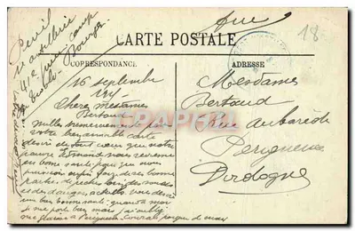 Bourges — Katedra, widok z Pałacu Jacques-Cœur — LL — Rewers