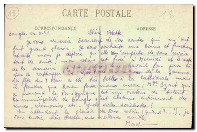 Bourges - Pałac Jacques-Cœur z lotu ptaka — Wydawca: Réalités Gourdon, n°140 — Rewers