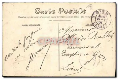Bourges — Estátua de Jacques Cœur — editor desconhecido, n° 10 — Verso