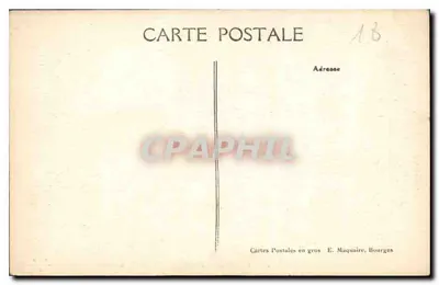 Bourges — Catedral - Tímpano del Portal San Etienne — E. Maquaire, n° 234 — Reverso