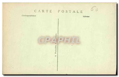 Zamek w Chantilly — Front i kaplica — A. P. — Rewers