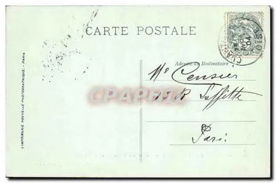 Castelo de Chantilly — O Castelo visto do Parque — Mme Vve Robineau, Lib.-Edit. - Chantilly — Verso