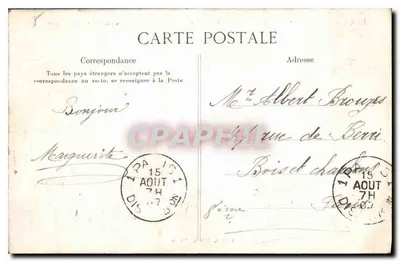 Brzegi rzeki Truyère przy Mostku Tréboul — seria 340 — wydawca Le Rémy Éditeur, Angers — Rewers
