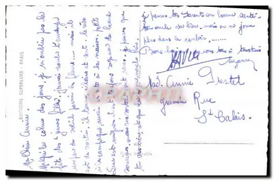 Mulher jovem sorridente — com buquê de rosas — editor LC Paris, n° 619 — Verso