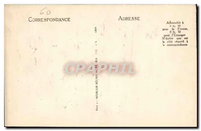 Zamek Compiègne — Pokój Dauphina — LL, numer 233 — Rewers