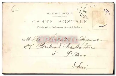 Sypialnia Napoleona — Zamek Compiègne — F. D., COMPIÈGNE — Rewers