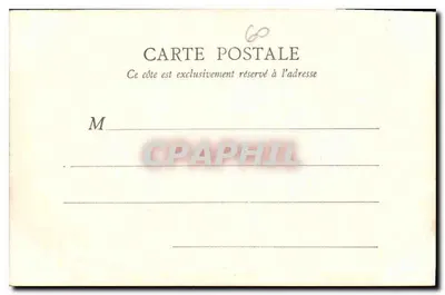 Castelo de Chantilly — Quarto do Príncipe — B. Fr. Paris — Verso