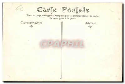 Castelo de Chantilly — Estátua do duque de Aumale — por Gerôme, vinda Robineau, Livreiro — Chantilly — Verso