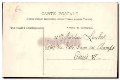 Chantilly — Kaplica Świętego Ludwika i statua Konnetabla Anny de Montmorency — wydawca B. Lévy, nr 11 — Rewers
