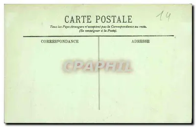 Caen — La Fachada de la Abadía de las Damas — LL. n°17 — Reverso