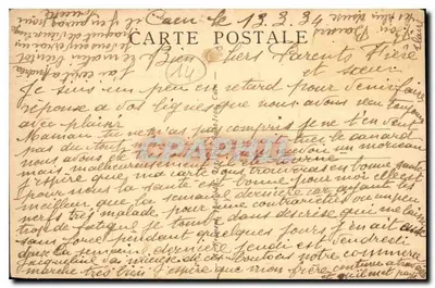Stacja Saint-Martin — Caen — wydawca anonimowy, nr 107 — Rewers