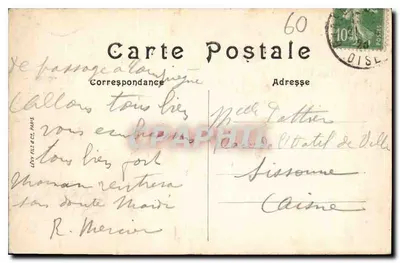Compiègne — Zamek i Terrasy — N.G. — Rewers