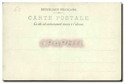 Zamek w Chantilly — Pałac Sylvii — Veuve Robineau, Lib.-Édit. Chantilly, n°42 — Rewers