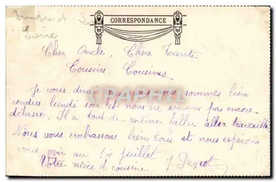 Bilhete postal antigo Chateaurenault Visão das ruínas do Castelo e da Torre de Carament tirada do Donjon — Verso