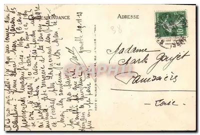 Grenoble — L'Isère à l'Île d'Amour et les Alpes — Verso