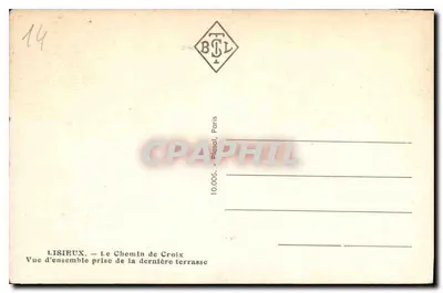 Lisieux — El Camino de la Cruz — Vista general tomada desde la última terraza — Reverso