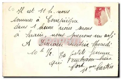 Compiegne - Estátua de Joana d'Arc — Edit. Boulanger, n°4 — Verso